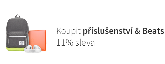 Koupit příslušenství včetně Beats se slevou 11%